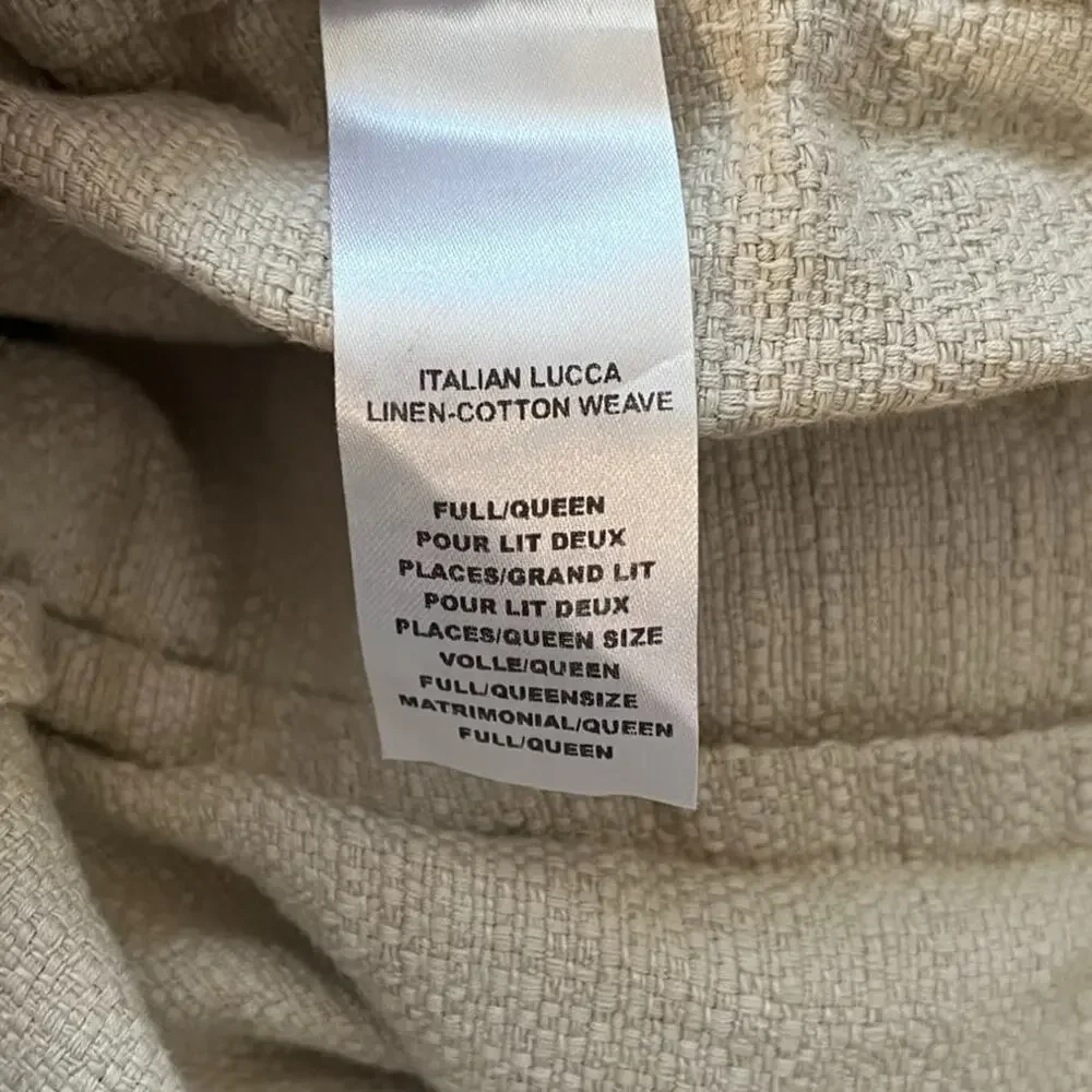 RH Restoration Hardware Italian Lucca Linen Cotton Weave Duvet Cover and shams